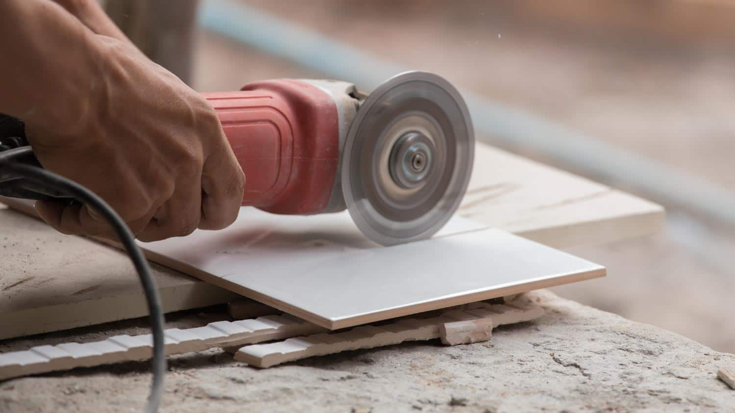 cutting ceiling tiles