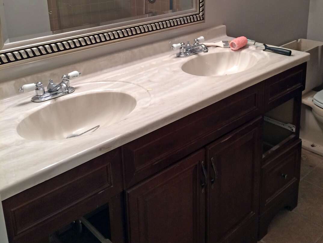 replace bathroom sink