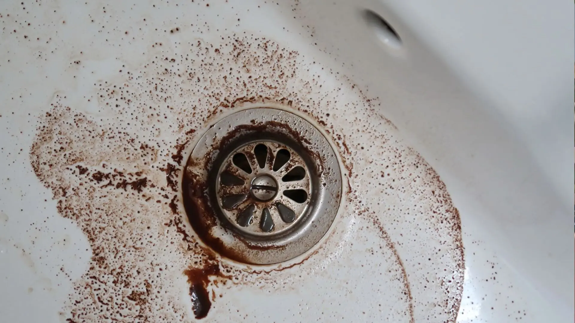 coffee grounds down sink