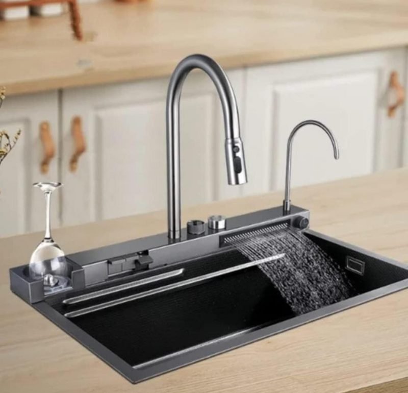 how to remove kitchen sink