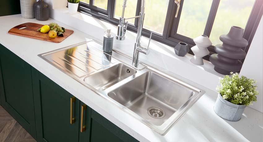 how to remove stains from stainless steel sink