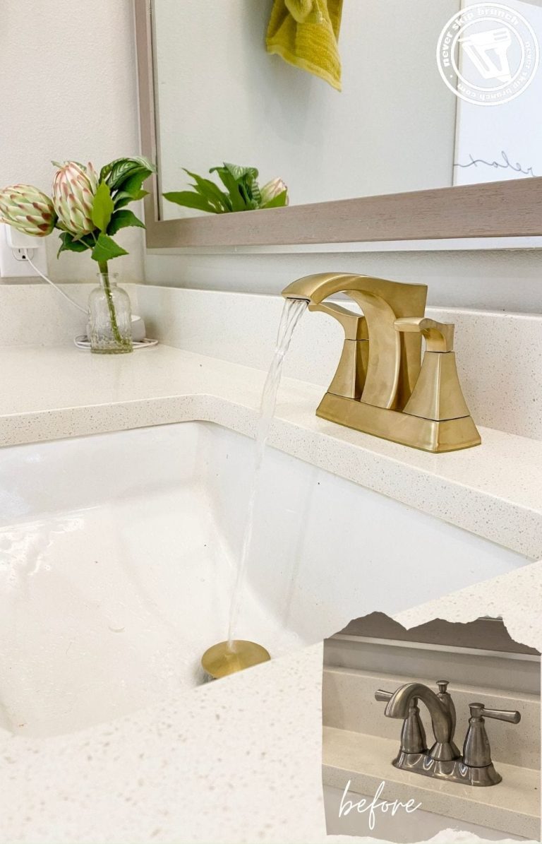 replace bathroom sink faucet