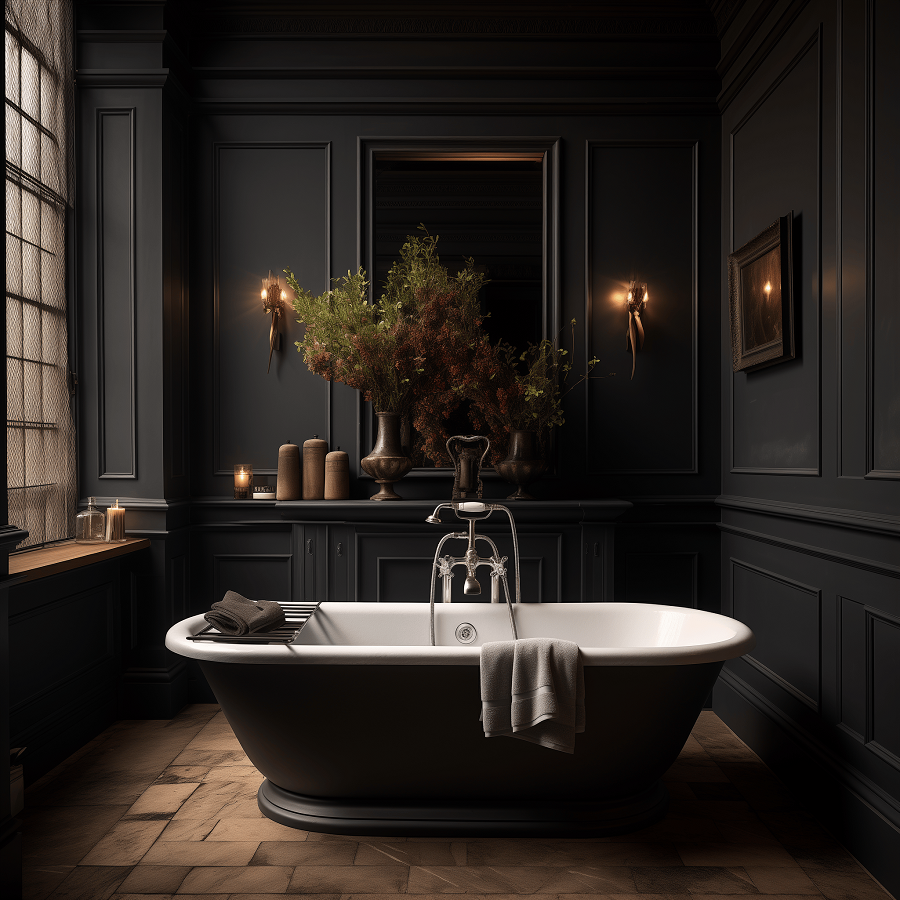 dark bathroom ideas