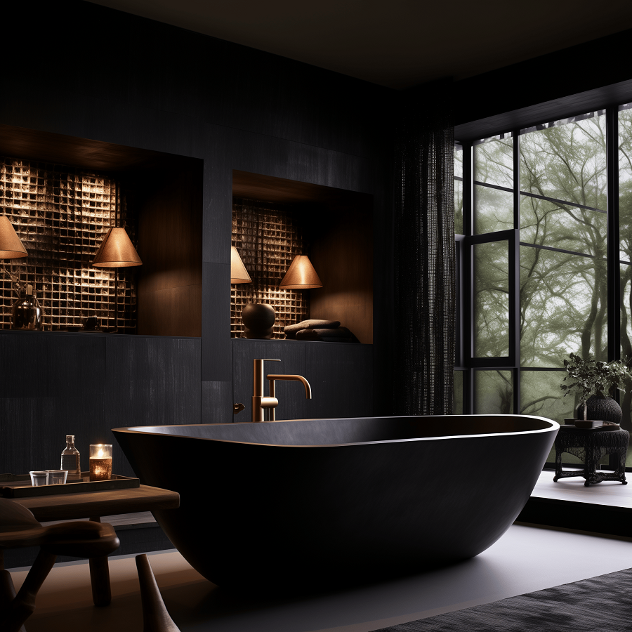 dark bathroom ideas