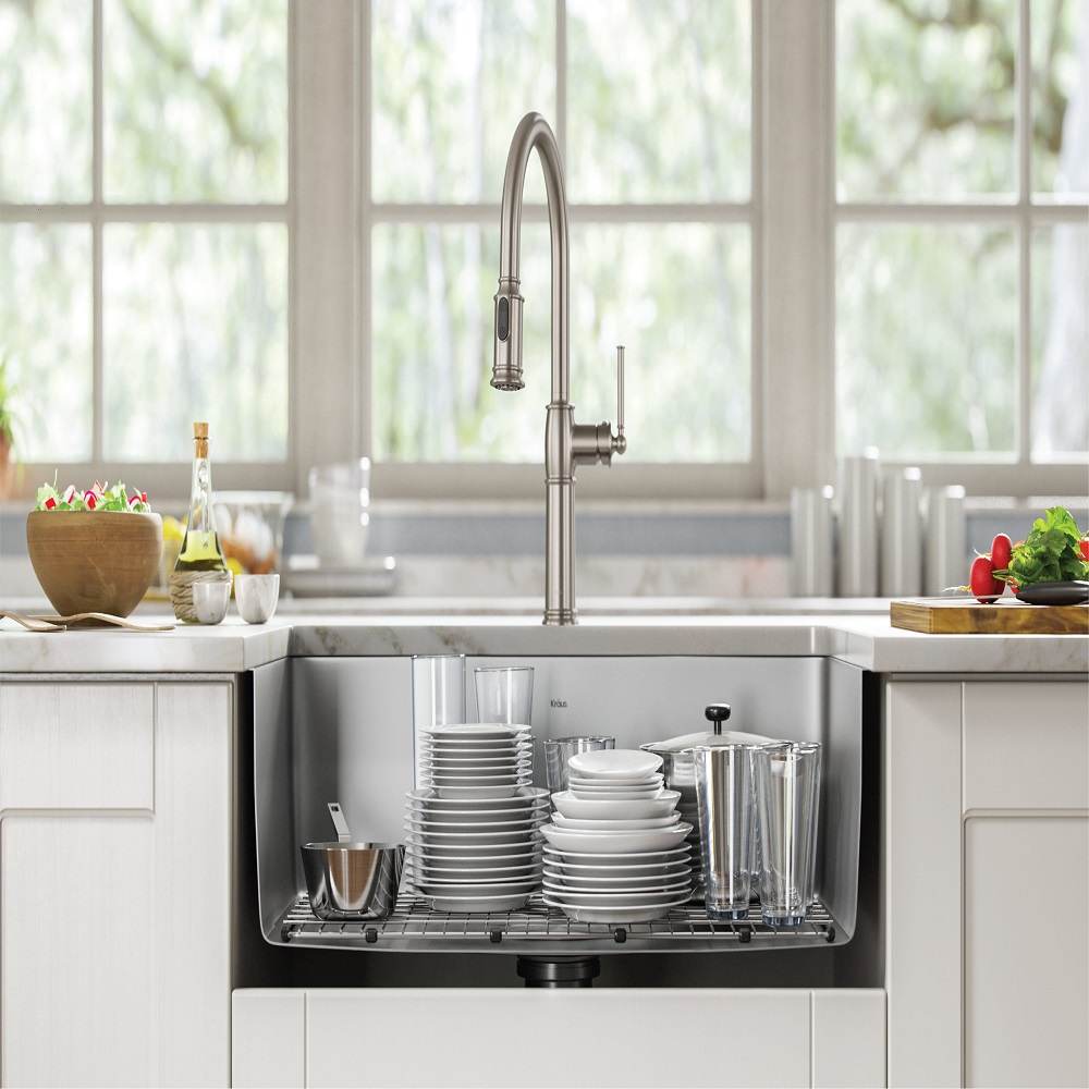 stainless steel kitchen sinks cleaning