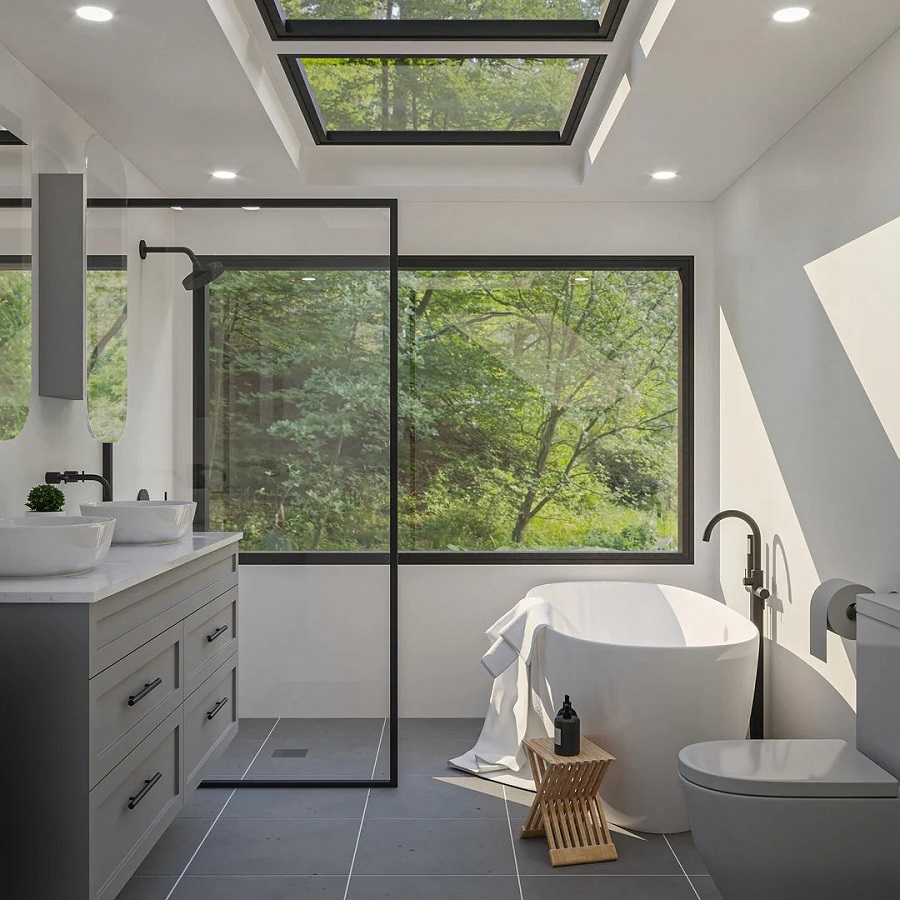 master bathroom layout
