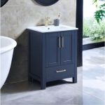 dark blue bathroom