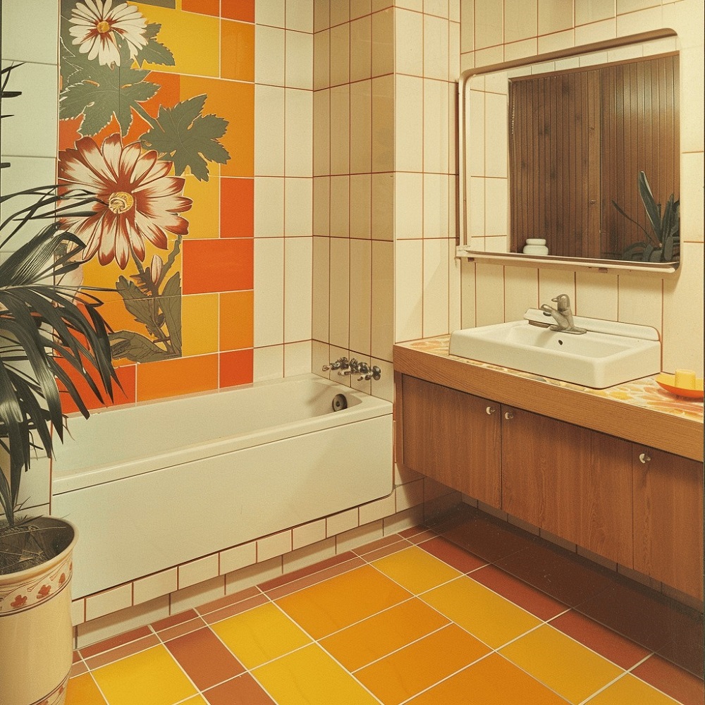 70s bathroom