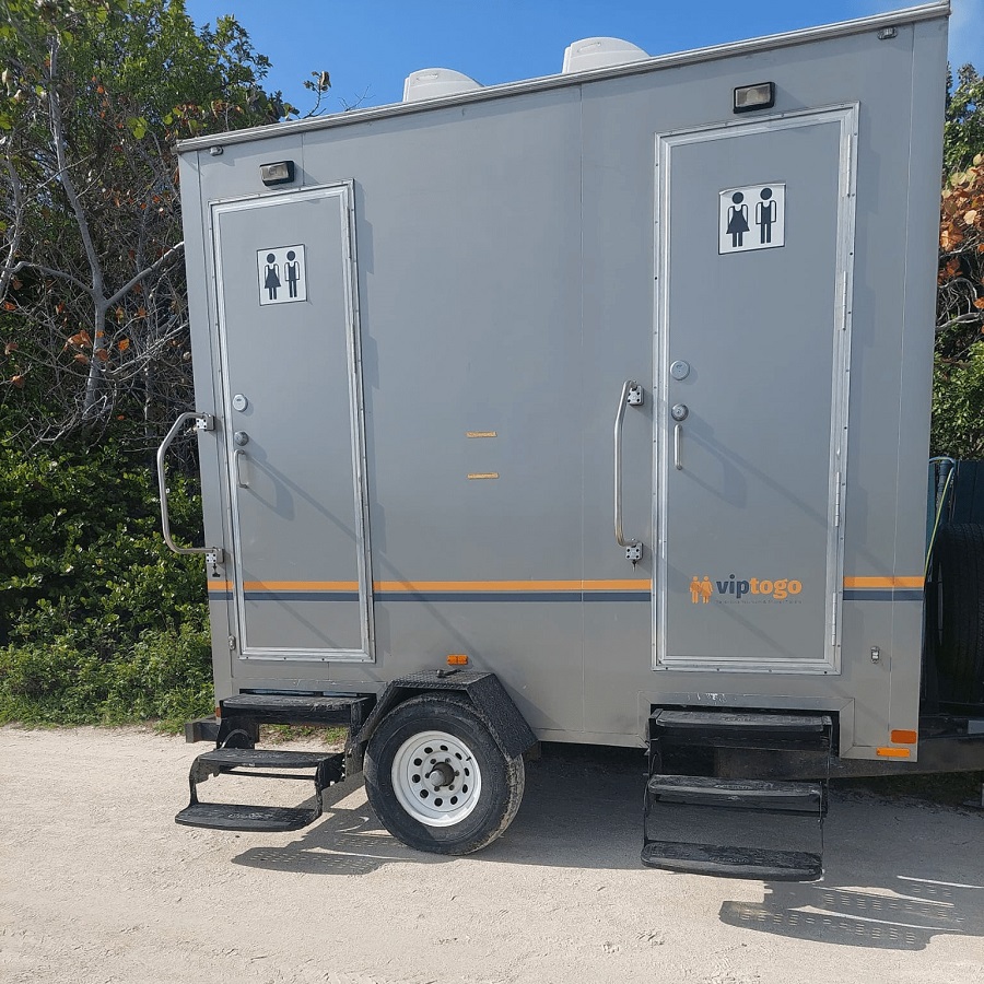 portable bathroom trailer