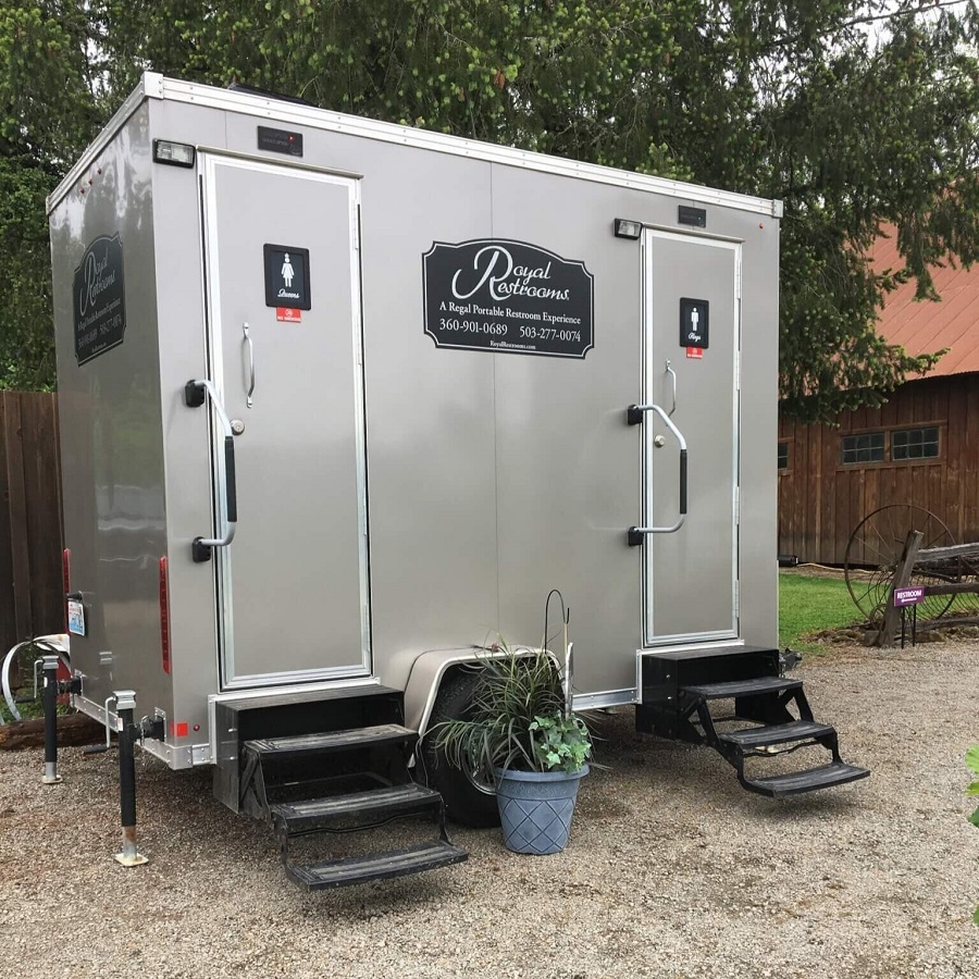 portable bathroom trailer