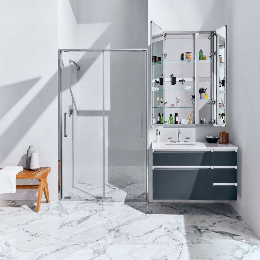 modern white bathroom
