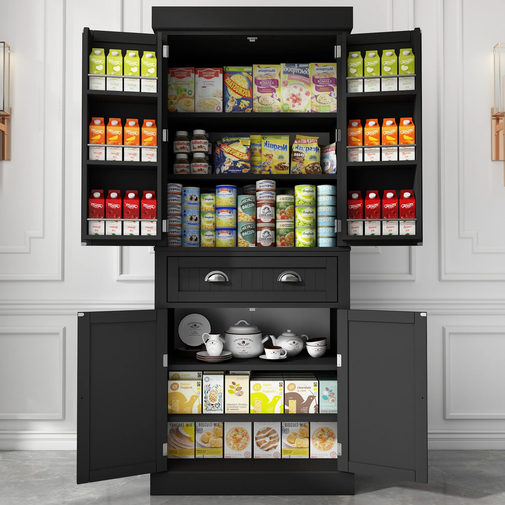 large kitchen pantry cabinet